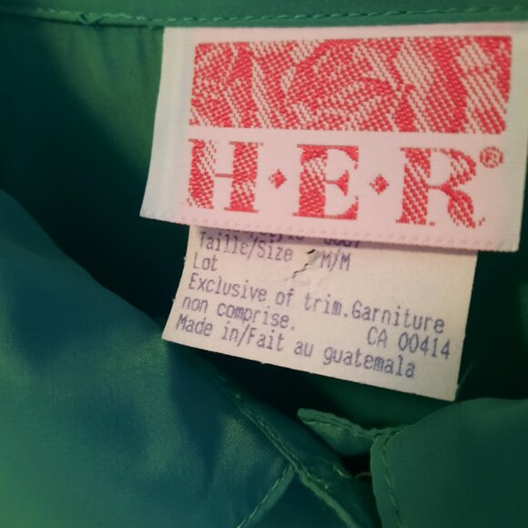 Brand New Beautiful Green Color Blouse 100% Polyester - Picture 7 of 7